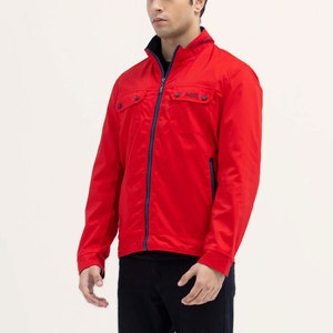 Unique Style Solid Color <b>Men's</b> Zipper Closure <b>Jackets</b> Polyester/Cotton Material <b>Canvas</b> Fabric <b>Men</b> Zipper <b>Jackets</b> - Product Image 3