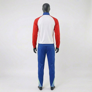 Ensemble de survêtement décontracté pour homme, dernière conception, avec fermeture éclair, pour le football, en polyester/coton, séchage rapide, léger, personnalisable pour équipe - Product Image 2