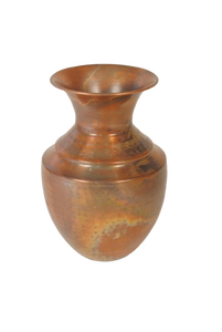 Jarrón de Metal Bohemio Hecho a Mano con Patrón de Panal, Alto, Vintage, de Bronce, Decoración de Mesa - Product Image 4