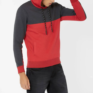Custom Logo Front Solid Winter Fleece Hoodies Polyester/Cotton Blend Breathable Quick Dry Casual <b>Pullover</b> <b>Men</b> - Product Image 3