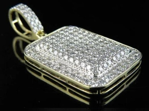 Pendentif en argent sterling 925 avec diamant moissanite, micro-pavé, taille brillant rond, unisexe, bijou de tous les jours, idéal pour les cadeaux - Product Image 3