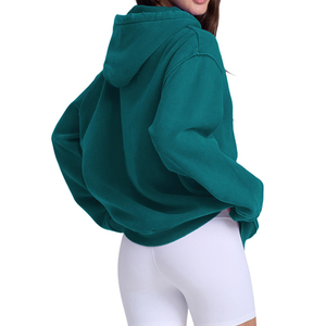Sweat-shirt à capuche oversize en molleton de coton premium, personnalisable, vente en gros, fabricant de vêtements OEM ODM, modèle vierge oversize - Product Image 6