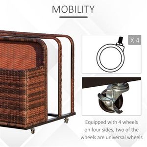 Nuovo Carrello Portaoggetti Mobile con Ripiani - Product Image 4