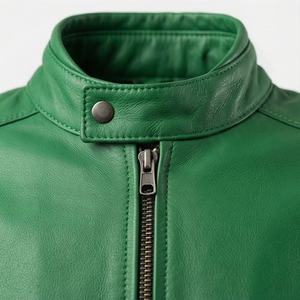 Veste de motard en cuir robuste pour homme NAI-0434A, veste de motard tendance, vêtements de protection pour la conduite, couleur personnalisable - Product Image 4