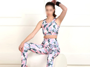 Sujetador Deportivo de Camuflaje para Mujer, Cuello Redondo, Transpirable, para Yoga y Ejercicio, Personalizado - Product Image 4