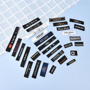 Etiquetas de Tela Tejida Personalizadas, Lavables, Forma Rectangular con un Lado Plegado y Borde Cortado con Láser para Camisas, Jeans y Zapatos - Product Image 4