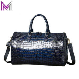 Bolsa de Viaje de Moda con Textura de Cocodrilo de PVC de Alta Calidad, Correa Ajustable, Gran Capacidad, para Fin de Semana, Aire Libre y Uso Diario - Product Image 6