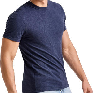 Camiseta de manga corta de rendimiento con logotipo personalizado de estilo moderno, venta directa de fábrica, camiseta informal de estilo urbano para hombre - Product Image 3