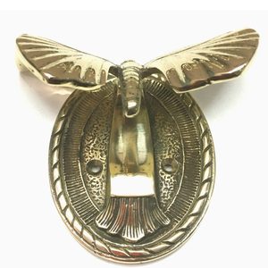 Battant de porte papillon en laiton poli avec ailes - Dhanvi Export - Product Image 3