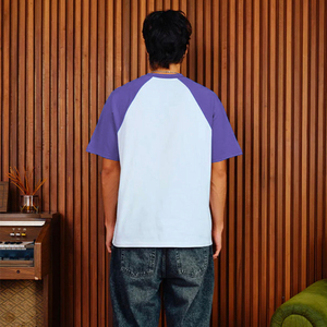 T-shirts imprimés pour hommes Back Street Boys, vêtements streetwear stylés Y2K, fabricant de vêtements, manches raglan violettes, t-shirt graphique - Product Image 2