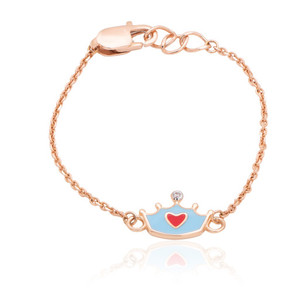 Pulseras de Cadena de Oro de 18k al por Mayor para Niños, con Diamantes CZ Brillantes Redondos, Brazaletes Religiosos Modernos para Niños, Joyería Certificada SGL - Product Image 4