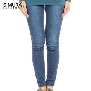 Jean slim extensible taille basse pour femme et fille, design élégant et tendance, idéal pour le shopping en ligne - Product Image 2