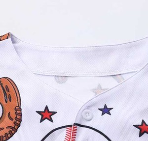 Cool Hip Hop Baseball Jersey - Oversized Mesh Fashion <b>Shirt</b> - Stylish Button Down Sporty Top for Streetwear Culture - Product Image 3