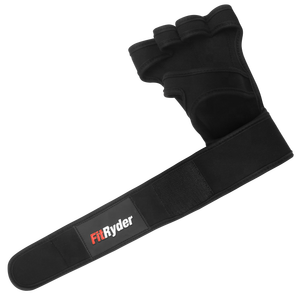 Guantes de gel antideslizantes personalizados para levantamiento de pesas, guantes acolchados para gimnasio, soporte de muñeca, correas largas, transpirables, entrenamiento de levantamiento de pesas - Product Image 2