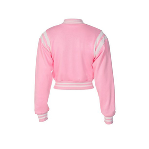 Vestes universitaires courtes pour femmes en gros, faible MOQ, haute qualité, tarifs de gros, service OEM - Product Image 2