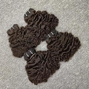 Extensiones de cabello Remy Virgen sin procesar birmano vietnamita cutícula alineada cabello humano Vietnam birmano máquina de rizos Doble - Product Image 2