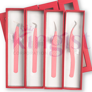 Juego de Pinzas para Cejas, Curvas e Inclinadas, de Acero Inoxidable, Magnéticas, para Extensión de Pestañas, Marca Privada Personalizable - Product Image 6