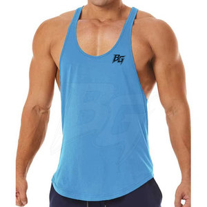 Fitness Men Casual Workout Stringer Tank <b>Top</b> Premium Knitted 100% Cotton Lightweight Breathable Quick Dry Comfort Fit for Work - Product Image 2