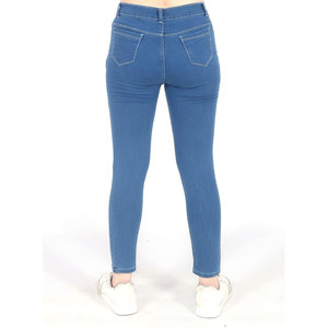 Loose Extra Wide Leg Half Bottom Special Bleach Effect Women's Jeans Denim Jeans <b>Pants</b> for <b>Ladies</b> OEM Service wholesale - Product Image 2