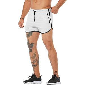 Pantalones Cortos Deportivos para Hombre, Material Limpio que Absorbe el Olor y el Sudor, Costuras Planas, Sin Dolor, Bolsillo Trasero con Cremallera - Product Image 4