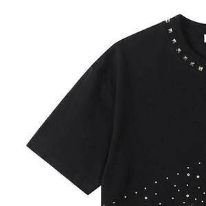 T-shirt surdimensionné personnalisé pour homme, style streetwear, dégradé, coton, coupe ample, vintage, effet délavé à l'acide - Product Image 2