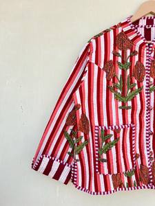 Chaqueta de Invierno India Hecha a Mano 100% Algodón Ecológico, Acolchada, Antiarrugas, Transpirable, de Secado Rápido, con Bolsillo Delantero, Corte Regular - Product Image 2