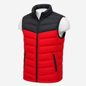 Gilet matelassé pour homme, design élégant, isolation thermique, coupe confortable, durable, léger, en toile imperméable, vêtement d'extérieur pour le froid - Product Image 4