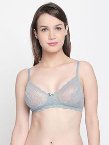Sujetador sin relleno de malla completa premium para mujer, transpirable, de malla suave, lencería cómoda para el día a día, con tirantes ajustables, para uso diario. - Product Image 2
