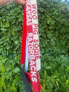 สายกระเป๋าถือปักลายทำมือประดับลูกปัด คริสตัล คราฟท์ วู พิก พร้อมปักชื่อตามสั่ง สำหรับโรงเรียน สนามกีฬา มหาวิทยาลัย ทำจากผ้าฝ้าย ใหม่ สายสะพายข้าง สำหรับกิจกรรมต่างๆ - Product Image 4