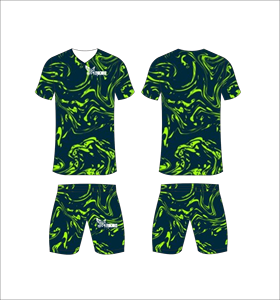 Conjunto de Uniforme de Fútbol Verde Sublimado Personalizado, Conjuntos de Entrenamiento de Fútbol Transpirables para Hombre, Traje Deportivo de Secado Rápido al por Mayor para Equipos - Product Image 1