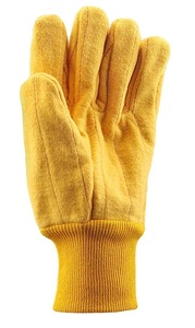 Guantes de Trabajo Amarillos, Guantes de Forro Polar Dorados, Guantes de Trabajo Resistentes de 24oz, Guantes de Algodón Acolchado de Doble Capa, Guantes Amarillos para Trabajo Pesado - Product Image 3