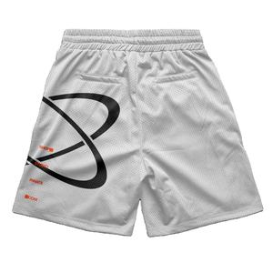 Shorts de sport personnalisés 2026 avec votre propre design, en maille orange, sublimation, double couche, entrejambe de 5 pouces, pour hommes - Product Image 4