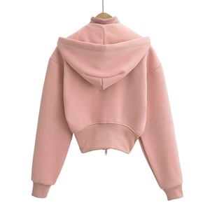 เสื้อฮู้ดผู้หญิง CAULT ARRAY แบบยาวปกติ ขายส่ง ผ้าฝ้ายฟลีซ ซิป ปิด ผ้าพิมพ์ลายพัฟฟ์ เป็นมิตรกับสิ่งแวดล้อม เหมาะสำหรับฤดูหนาว สวมใส่สบาย - Product Image 2