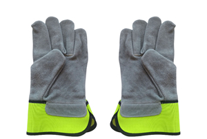 Guantes de soldadura industriales de cuero vacuno, resistentes al calor, ignífugos, personalizados para hombres y mujeres, guantes de trabajo de protección. - Product Image 5