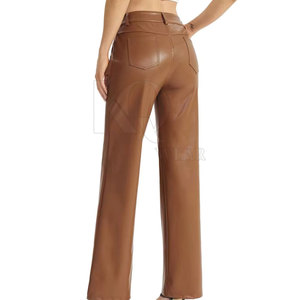 Pantalones de Cuero para Mujer, Diseño Clásico Ajustado y Elástico para Uso Diario y Noches Elegantes - Product Image 2