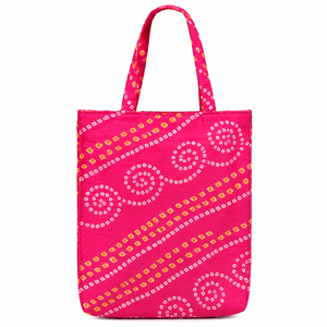 Cloth Handbag Pink Fabric Tote Bag for Women Daily Shopping Travel Carry <b>Gift</b> and Casual Market Use Purpose Shopping Tote - Product Image 2