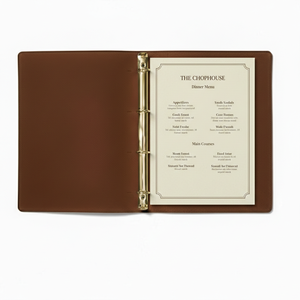 Couverture de menu en cuir sur mesure, couverture de menu de restaurant, porte-menu en cuir, fabrication de couvertures de menu en cuir de qualité supérieure - Product Image 5