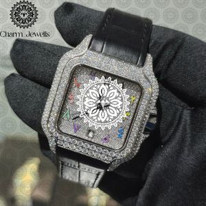 Reloj de Cristal de Lujo para Mujer Charm Jewells, Analógico de Cuarzo, Correa de Acero Inoxidable, Esfera Redonda de 38 mm, Estilo Joyería de Moda - Product Image 4