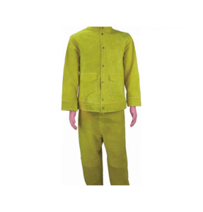 Este traje de soldadura está hecho de algodón FR resistente a las llamas de primera calidad para una seguridad confiable y un rendimiento duradero. - Product Image 6