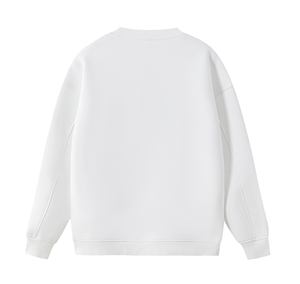 Sweat-shirt unisexe grande taille à col ras du cou, en molleton épais, coupe ample à épaules tombantes, style streetwear personnalisé - Product Image 2