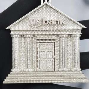 Luxe Hip Hop Diamant Zircon Grand Coeur Pendentif Collier À La Mode Ice Out Rap Déclaration pour Hommes et Femmes - Product Image 3