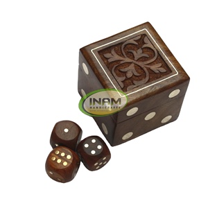 Dés de qualité supérieure en bois, boîte en bois sheesautomobile de conception faite à la main de meilleure qualité avec boîte en bois - Product Image 1