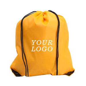 Custom Promotional <b>Drawstring</b> Sports <b>Backpack</b> Polyester Printing String Bag Gym Sack Cinch Bag High Quality Storage Sackpacks - Product Image 6