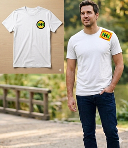 Wholesale Blank Custom 100% Cotton T-Shirt Front Logo Men's Printed Eco-Friendly Silk Screen Breathable Formal <b>White</b> Black 180g - Product Image 3