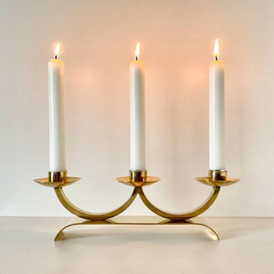 Contemporary Gold Metal <b>Candle</b> <b>Holder</b> Stylish Decorative Accent For Luxury Interior Wedding Reception Table Arrangement - Product Image 5