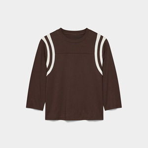 Camiseta de Mujer Holgada de Manga 3/4 con Cuello Redondo, 100% Algodón, Transpirable, Informal, con Logotipo Personalizado y Pedrería - Product Image 5