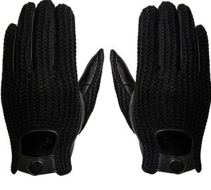 Men’s Genuine Goatskin Leather Motorcycle <b>Gloves</b> <b>Wool</b> Knitted Touchscreen Driving Riding <b>Gloves</b> Durable Car Driving <b>Gloves</b> - Product Image 6