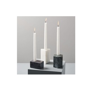 Eco-Friendly Handmade Marble <b>Candle</b> Holder Set Geometric Stone Stands Rectangular Square Hexagonal for Luxury Home Hospitality - Product Image 1
