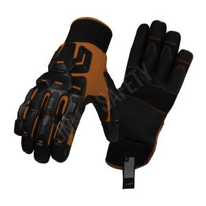 ถุงมือหนังสังเคราะห์พรีเมียม Amara ป้องกันแรงกระแทก สำหรับงานอุตสาหกรรม ช่างยนต์ และงานป้องกันความปลอดภัยในการทำงาน - Product Image 4