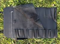 Sac à dos pour couteaux en cuir véritable léger et portable, écologique, classique, avec fermeture à cordon et boucle, 8 à 11 compartiments